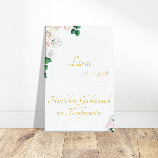 Liam Leinwand zur Konfirmation