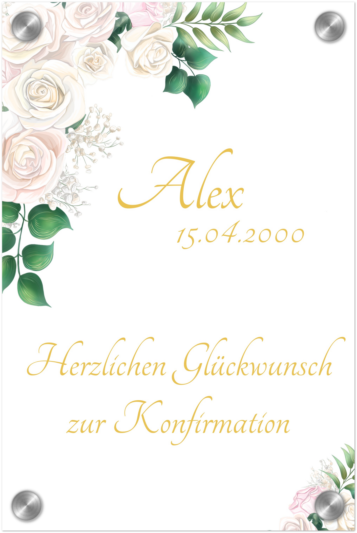 Alex Acryldruck zur Konfirmation