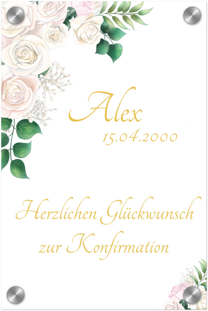 Alex Acryldruck zur Konfirmation