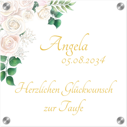 Angela Acryldruck zur Taufe