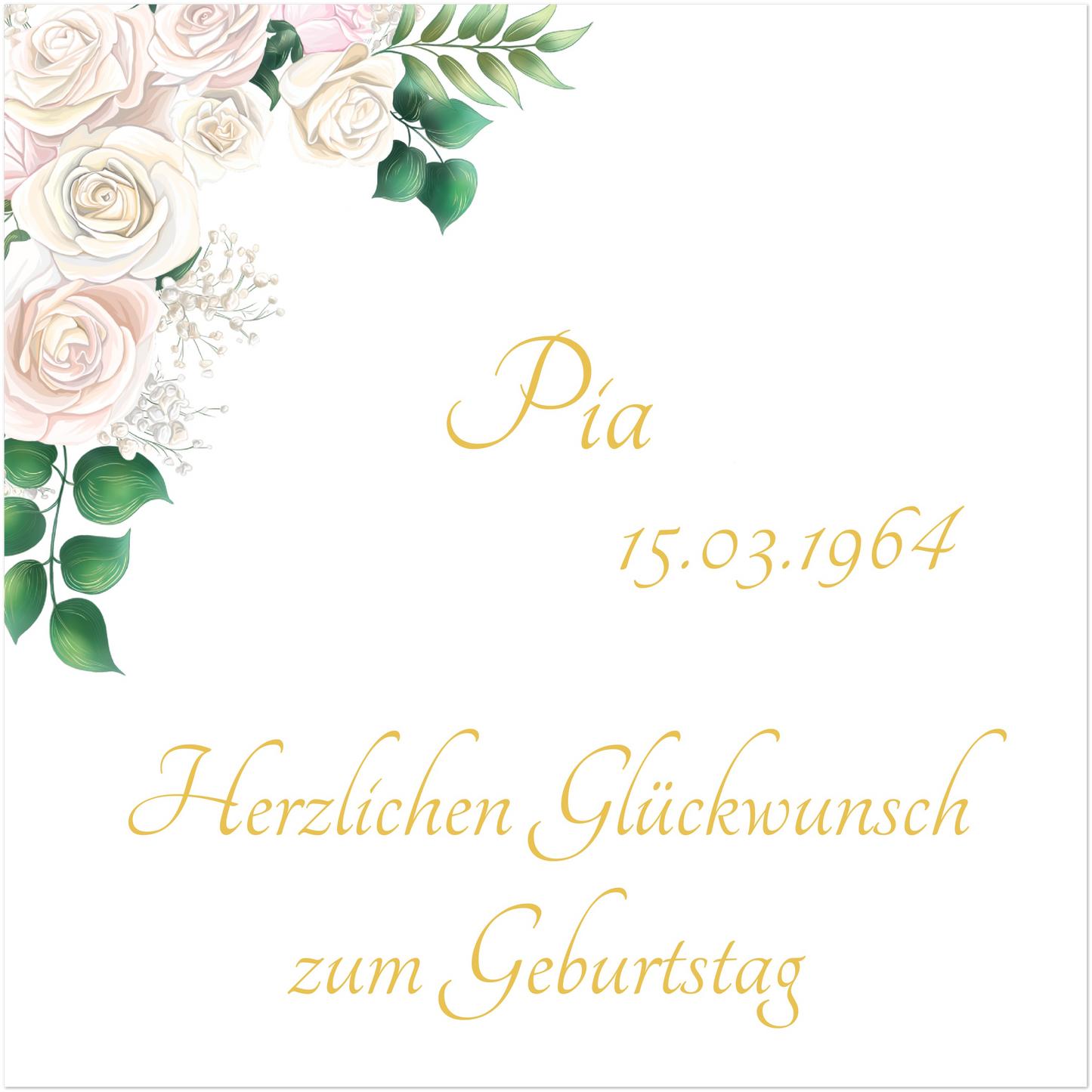 Pia Poster zum Geburtstag