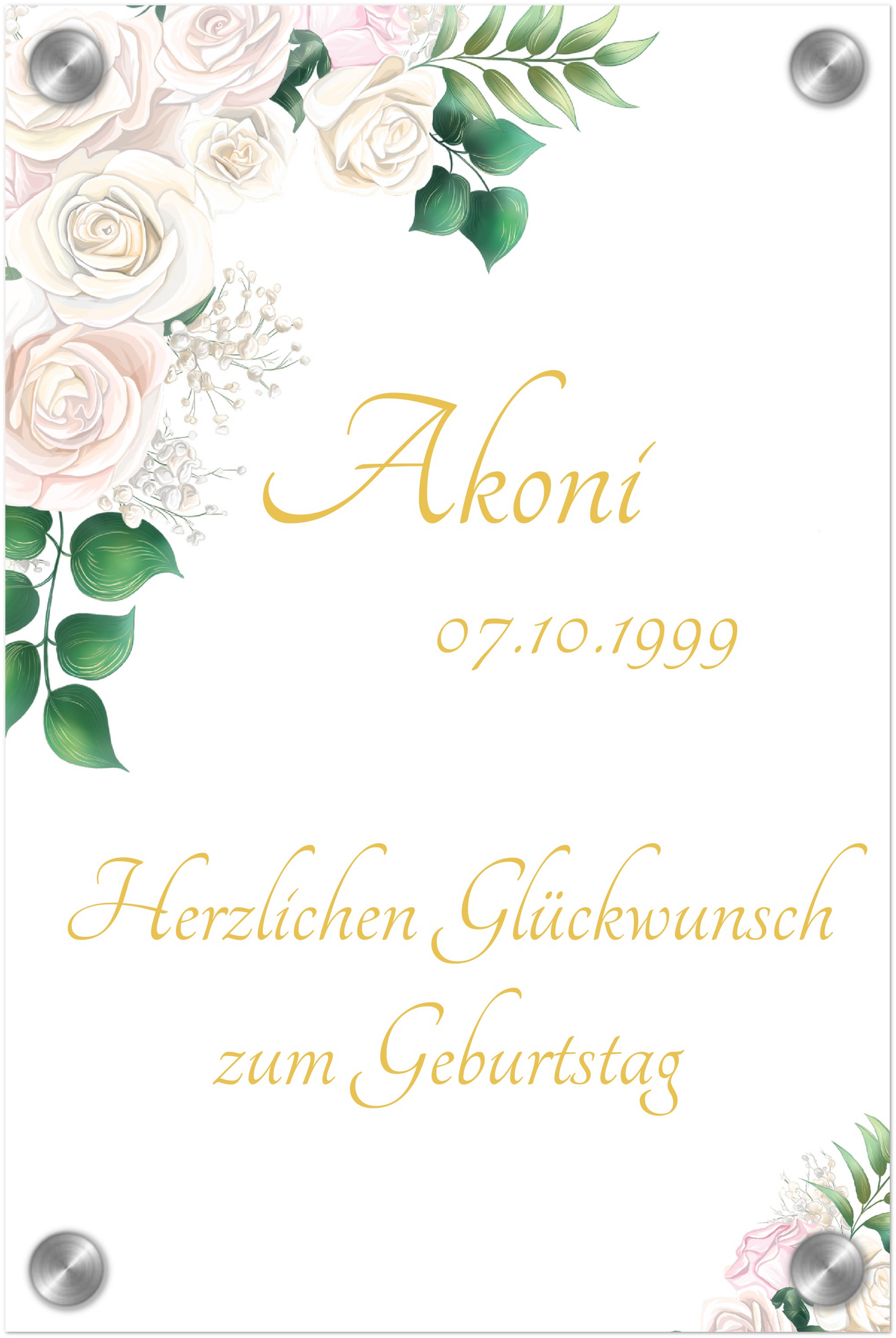 Akoni Acryldruck zum Geburtstag