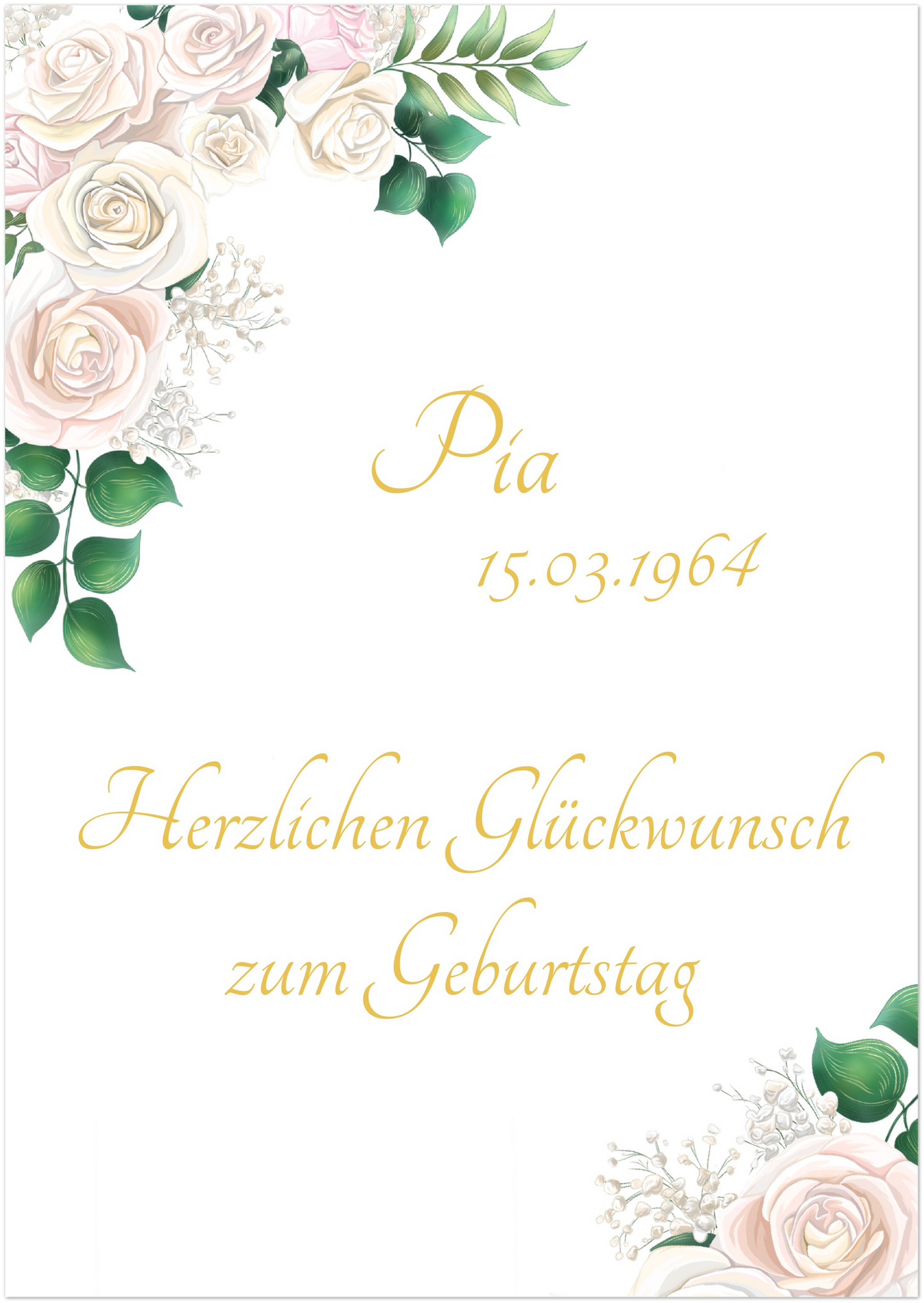 Pia Poster zum Geburtstag